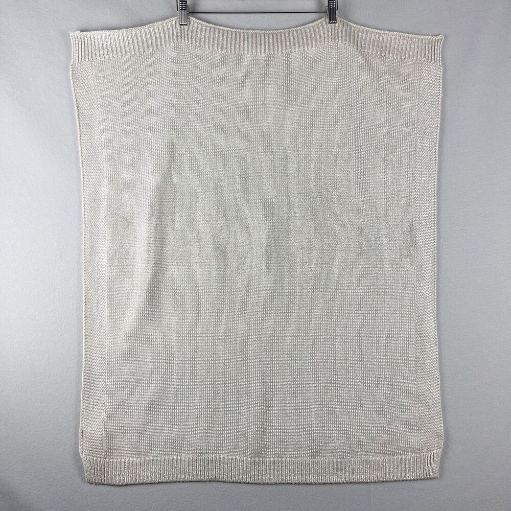 Pottery Barn Emily‎ & Meritt Liquid Gold Baby Blanket 30x37 Metallic